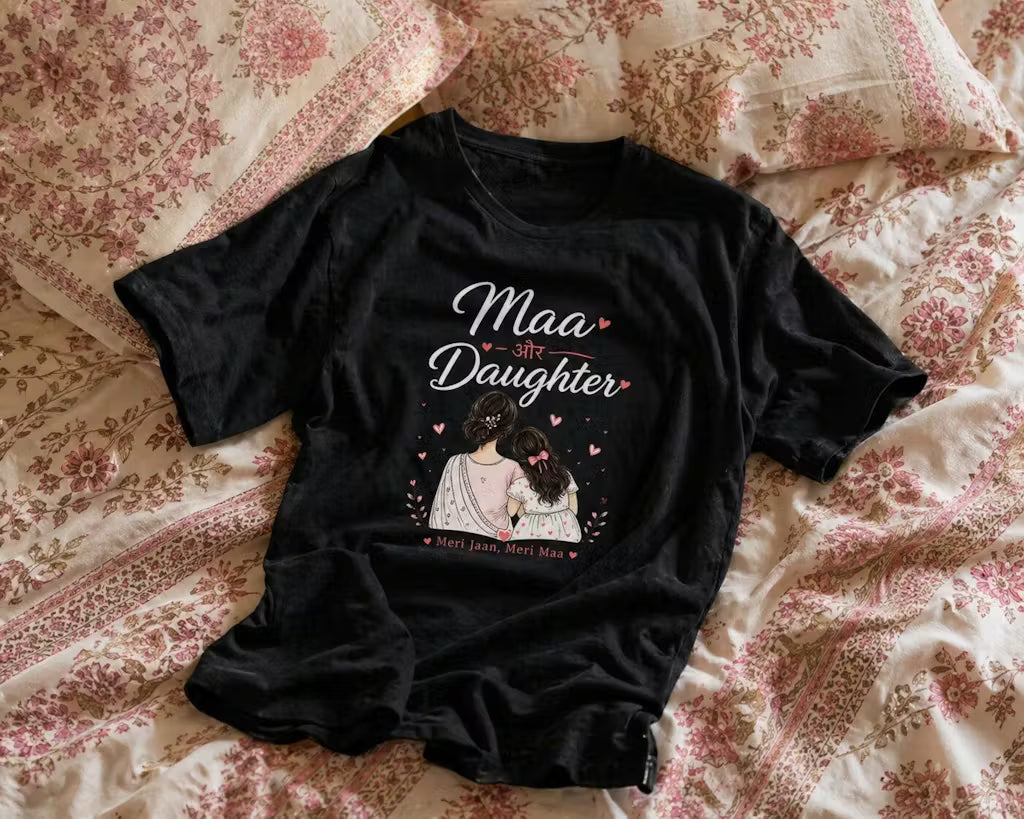 Maa & Daughter T-Shirt – A Gift She’ll Never Forget ❤️